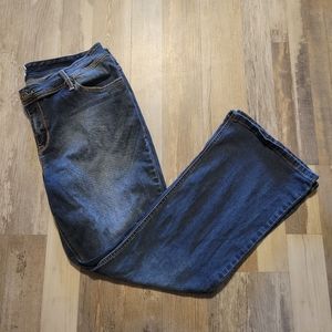 Torrid Denim Luxe Slim Boot Denim Blue Jeans Women's Plus Size 18 Reg bootcut